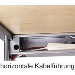 Hammerbacher Schreibtisch U-Serie, Verstellbar, 200 X 68-86 X 100cm, Eiche / Silber -PapierMeister Verkäufe 93566593323b8f396255674a2e7b7c9012d9f449 schreibtisch hammerbacher u serie