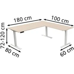 Kerkmann Schreibtisch Move 3, 3823, Ahorn, Elektrisch Verstellbar, 180 X 72-120 X 180, L-Form -PapierMeister Verkäufe 96fd0baf054e7acf7a335d8985db8a61d32494da schreibtisch kerkmann move 3 3823 ahorn