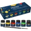 Kreul Stoffmalfarben Javana 90598, Grundfarben, 6 X 20ml, Inkl. Pinsel Für Helle Und Dunkle Stoffe