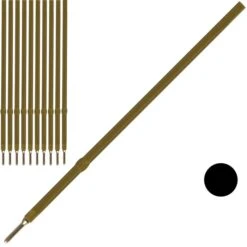 Stanger Kugelschreiberminen 631002 M, Schwarz, 10 Stück