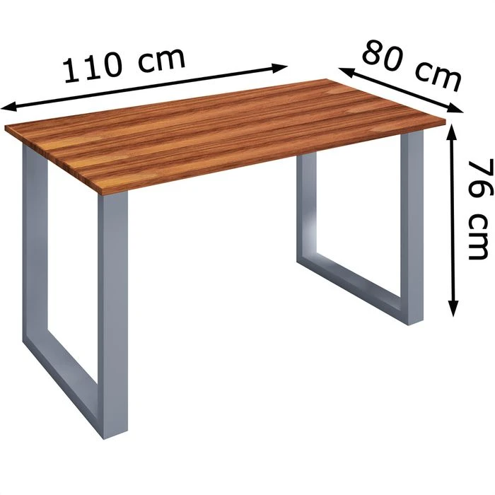 VCM Schreibtisch Lona, 914744, Nussbaum, Maße: 110 X 80cm 5 VCM Schreibtisch Lona, 914744, Nussbaum, Maße: 110 X 80cm – Bild 3