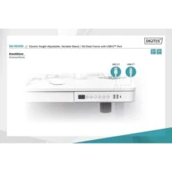 Digitus Schreibtisch DA-90406, Weiß, Elektrisch Höhenverstellbar, 120 X 72-121 X 60cm -PapierMeister Verkäufe 9fe5b4cf5896125bbd8c9ae495b721c094af9879 schreibtisch digitus da 90406 weiss