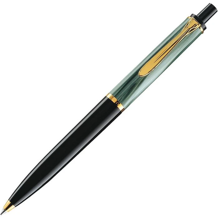 Pelikan Kugelschreiber Classic K200, 996694, Schwarz-grün / Vergoldet, Marmoriert, Aus Edelharz 3 Pelikan Kugelschreiber Classic K200, 996694, Schwarz-grün / Vergoldet, Marmoriert, Aus Edelharz