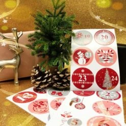 Oblique-Unique Sticker Adventszahlen Rot, Zahlen 1-24, 24 Aufkleber -PapierMeister Verkäufe a34f28079293942f931dfcfd5de0839d07bed04f sticker oblique unique adventszahlen rot