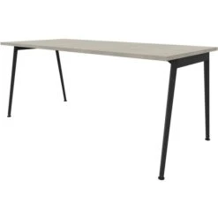 Quadrifoglio Schreibtisch X3-Serie, Maße: 180 X 80cm, Beton / Dunkelgrau