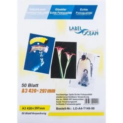 LabelOcean A3 Klar Overhead Folie Inkjet 50 Stück
