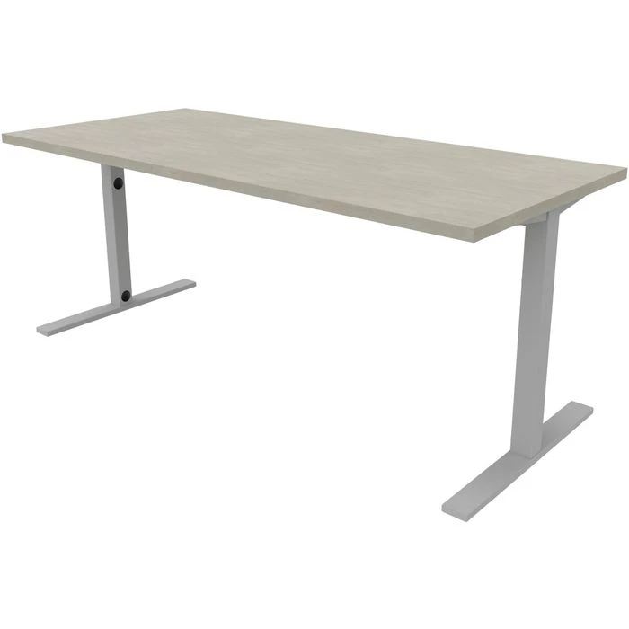 Quadrifoglio Schreibtisch Idea+ Tube, Maße: 180 X 80cm, Beton / Silber 3 Quadrifoglio Schreibtisch Idea+ Tube, Maße: 180 X 80cm, Beton / Silber