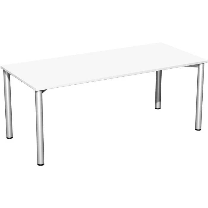 Geramöbel Schreibtisch Flex S-550146-WS, Weiß, Maße: 180 X 80cm 3 Geramöbel Schreibtisch Flex S-550146-WS, Weiß, Maße: 180 X 80cm