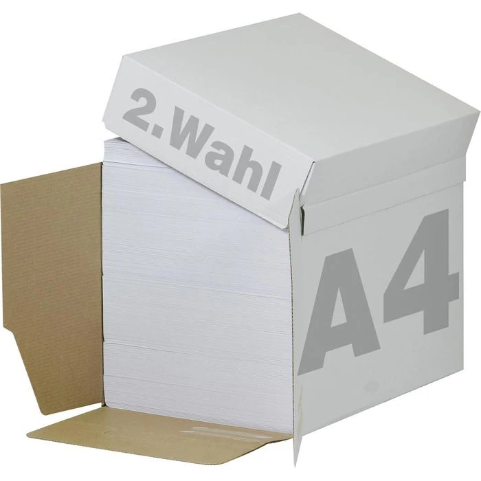 Böttcher-AG Kopierpapier 2. Wahl, A4, Weiß, Neutraler Karton, 5 X 500 Blatt 3 Böttcher-AG Kopierpapier 2. Wahl, A4, Weiß, Neutraler Karton, 5 X 500 Blatt