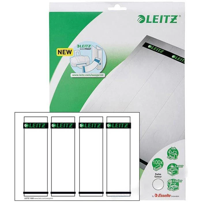 Leitz 1680 Rückenschilder 56x190mm Grau Einstecken 3 Leitz 1680 Rückenschilder 56x190mm Grau Einstecken