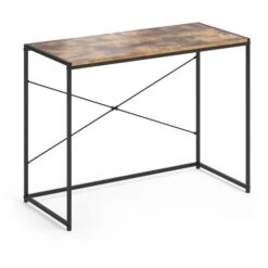 Vicco Schreibtisch Fyrk, Braun, Vintage, Maße: 100 X 45cm