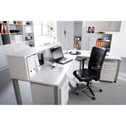 Hammerbacher Schreibtisch Q-Serie, Eiche, Höhenverstellbar, 180 X 68-83,5 X 80cm -PapierMeister Verkäufe cc0470c21feac82a5b7f545ca05cc3463e117ea9 schreibtisch hammerbacher q serie eiche