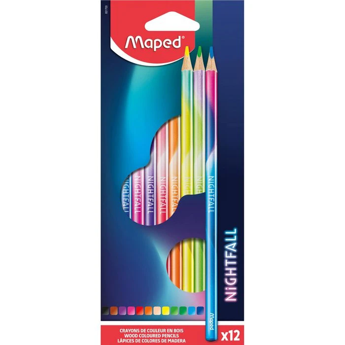 Maped Buntstifte Nightfall, 831700, Farbig Sortiert, 12 Stück 3 Maped Buntstifte Nightfall, 831700, Farbig Sortiert, 12 Stück