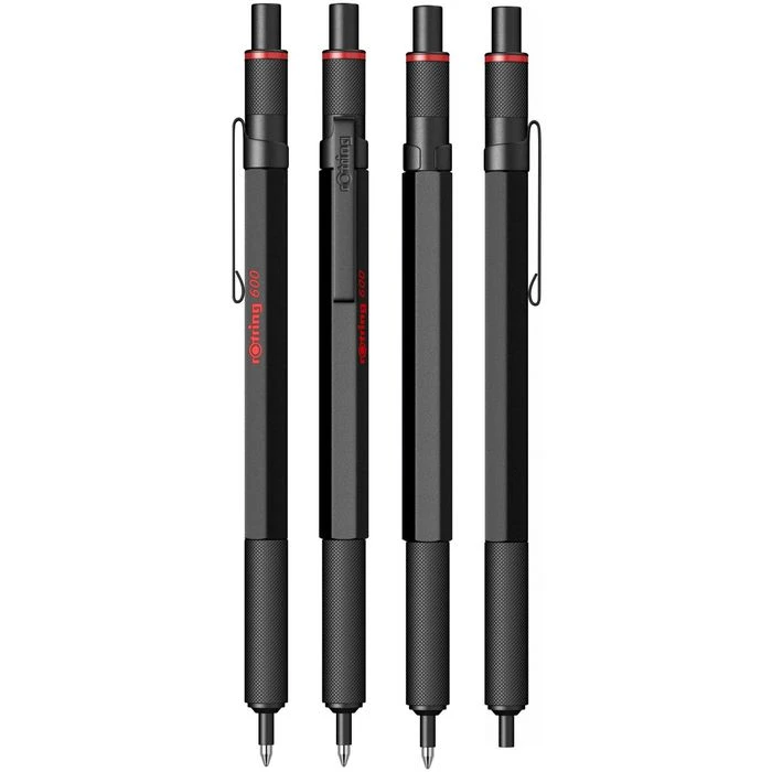 Rotring Kugelschreiber 600, Gehäuse Schwarz, Schreibfarbe Schwarz 5 Rotring Kugelschreiber 600, Gehäuse Schwarz, Schreibfarbe Schwarz – Bild 3