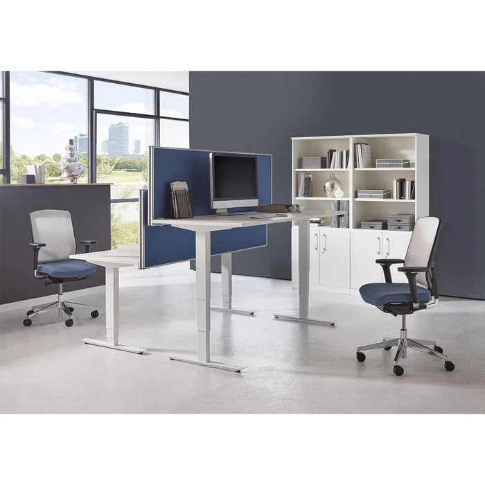 Fm-Büromöbel Schreibtisch Fastline, Move 2.0, Elektrisch Höhenverstellbar, 180 X 80cm, Akazie 4 Fm-Büromöbel Schreibtisch Fastline, Move 2.0, Elektrisch Höhenverstellbar, 180 X 80cm, Akazie – Bild 2