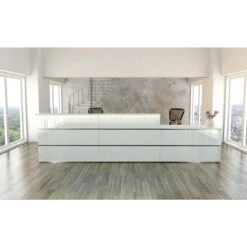 Kerkmann Empfangstheke Atlantis, Weiß / Weiß, 410 X 110 X 92cm, Mit Anbautisch -PapierMeister Verkäufe d6c047d152a75498b39375916a8f0d95f80940ac empfangstheke kerkmann atlantis