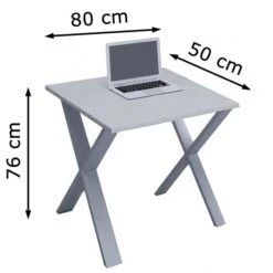 VCM Schreibtisch Lona, 914609, Grau, Maße: 80 X 50cm -PapierMeister Verkäufe d794669fe99453773dda15e62f18c608ce437e92 schreibtisch vcm lona 914609 grau