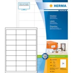 Herma Premium 4614 Etiketten Weiß 66 X 33.8mm