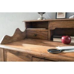 Wohnling Schreibtisch Kada WL1.751, Sheesham, Vintage, Maße: 115 X 60cm, Aus Massivholz -PapierMeister Verkäufe de3468c4a777420a75328a6cd6d29b203f0d8551 schreibtisch wohnling kada wl1.751 sheesham
