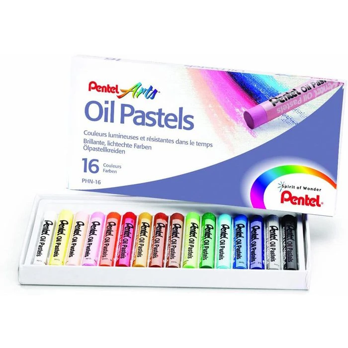 Pentel Ölkreide Oil Pastels, PHN-16U, Wasserfest, Farbig Sortiert, 16 Stück 3 Pentel Ölkreide Oil Pastels, PHN-16U, Wasserfest, Farbig Sortiert, 16 Stück