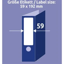 Zweckform Rückenschilder L6061REV-20, Weiß, 59 X 192mm, Selbstklebend, Ablösbar, 120 Stück -PapierMeister Verkäufe e3848fbf14c55337c4274d1f3859a906d47e26cd rueckenschilder zweckform l6061rev 20 weiss