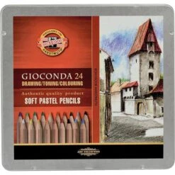 Koh-I-Noor Pastellstifte Gioconda Soft Pastel, Farbig Sortiert, 24 Stück