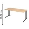 Hammerbacher Schreibtisch Z-Serie, Verstellbar, 180 X 68-82 X 80cm, Eiche / Graphit -PapierMeister Verkäufe e6121c959d69594423ad5fae029812dab43b30cd schreibtisch hammerbacher z serie