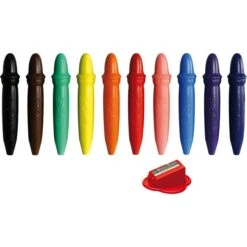 Giotto-be-be Wachsmalstifte 4792 00, Bruchsicher, Auswaschbar, Inkl. Spitzer, 10 Stück -PapierMeister Verkäufe e763b9a2b9429f22de37031a647e38c185680ffa wachsmalstifte giotto be be 4792 00