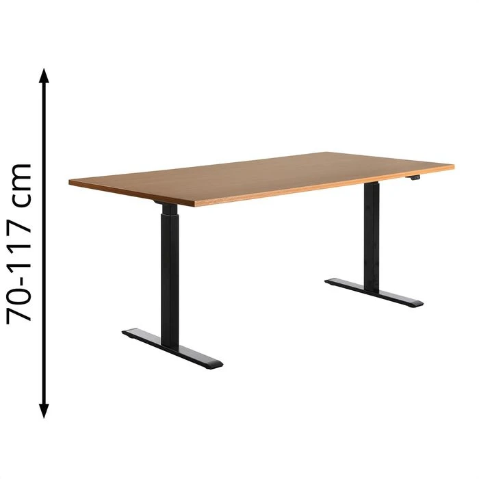 Topstar Schreibtisch E-Table, TTS18080SB, Elektrisch Höhenverst., 180 X 70-120 X 80cm, Buche 3 Topstar Schreibtisch E-Table, TTS18080SB, Elektrisch Höhenverst., 180 X 70-120 X 80cm, Buche