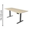 Kerkmann Schreibtisch Move 1, 1820, Ahorn, Elektrisch Höhenverstellbar, 180 X 74-123 X 80cm -PapierMeister Verkäufe f071160ec084a88a3dbc47e11aaa7924490ae287 schreibtisch kerkmann move 1 1820 ahorn