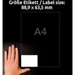 Zweckform Inkjet-Etiketten C6081-10, 88,9 X 63,5mm, Weiß Glänzend, 10 Blatt, 80 Stück 9 Zweckform Inkjet-Etiketten C6081-10, 88,9 X 63,5mm, Weiß Glänzend, 10 Blatt, 80 Stück -PapierMeister Verkäufe f34342f61c6aa3503643b695584375ddd6fb4b14 inkjet etiketten zweckform c6081 10