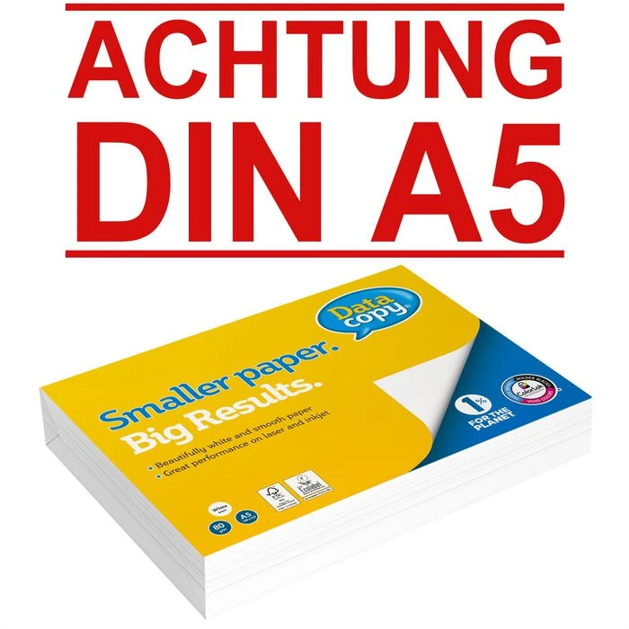 DataCopy Kopierpapier Everyday Printing, A5, 80g/qm, Hochweiß, 500 Blatt 3 DataCopy Kopierpapier Everyday Printing, A5, 80g/qm, Hochweiß, 500 Blatt