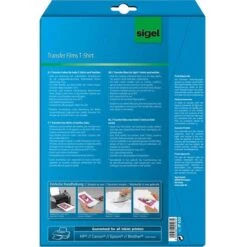 Sigel Transferpapier T1156, DIN A4, T-Shirt-Folie Für Helle Textilien, 12 Blatt -PapierMeister Verkäufe f3e9acf3f66a2374c0c6d7e123b002a7d631661b transferpapier sigel t1156 din a4