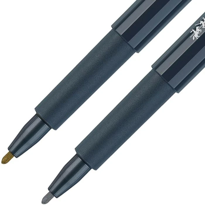 Faber-Castell Metallic-Marker 160796, Gold Und Silber, 1,5 Mm, 2 Stück 5 Faber-Castell Metallic-Marker 160796, Gold Und Silber, 1,5 Mm, 2 Stück – Bild 3