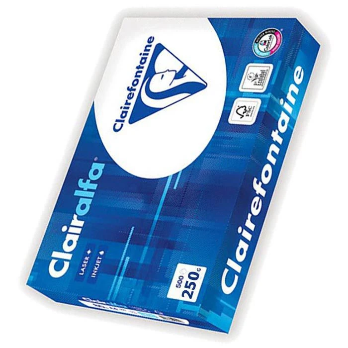 Clairefontaine Kopierpapier Clairalfa, 2230C, A4, 250g/qm, Hochweiß, 125 Blatt 3 Clairefontaine Kopierpapier Clairalfa, 2230C, A4, 250g/qm, Hochweiß, 125 Blatt