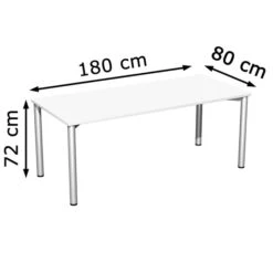 Geramöbel Schreibtisch Flex S-550146-WS, Weiß, Maße: 180 X 80cm 11 Geramöbel Schreibtisch Flex S-550146-WS, Weiß, Maße: 180 X 80cm -PapierMeister Verkäufe fc0bf1120126f9c96f609978a2073f72333a1754 schreibtisch geramoebel flex s 550146 ws weiss